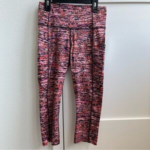 Lululemon Athletica Pink and Black Leggings